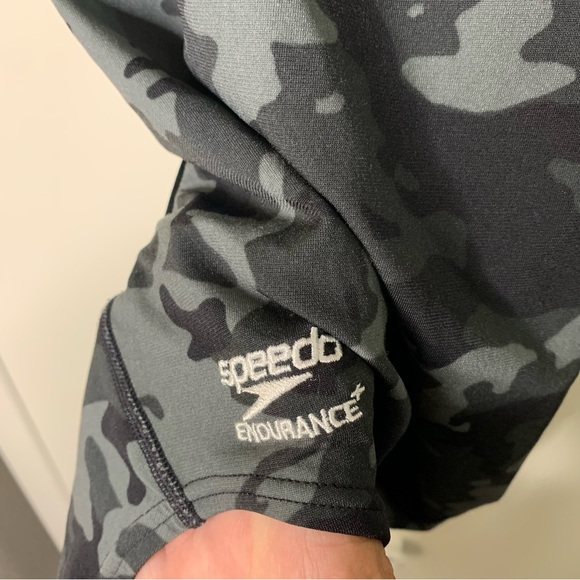 Speedo Camouflage Racing Diving One-Piece Swimsuit - Picture 10 of 12